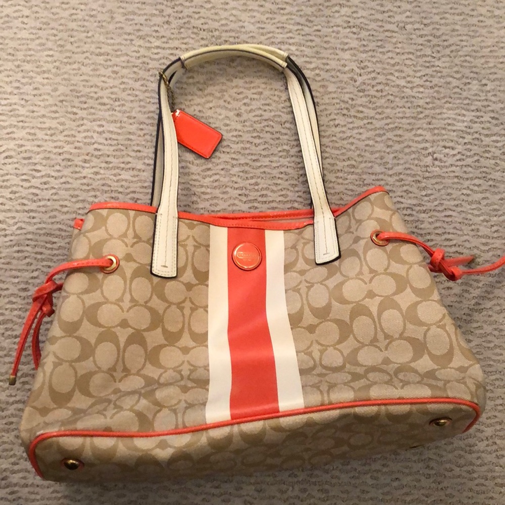 Coach Canvas Shoulder Bag - great for spring!